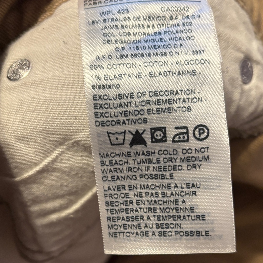 Signature by Levi Strauss Khaki Straight Pants - Picture 7 of 9